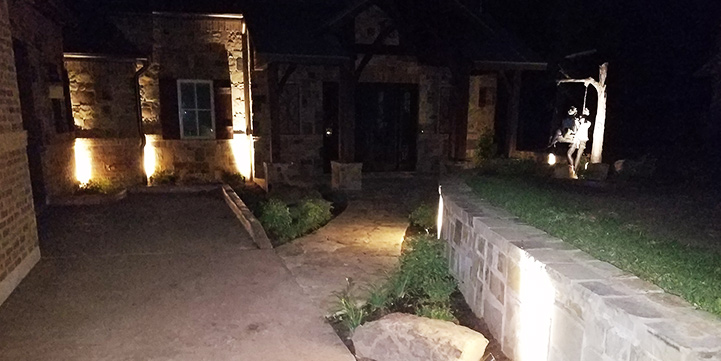 Professional landscape lighting in gainesville