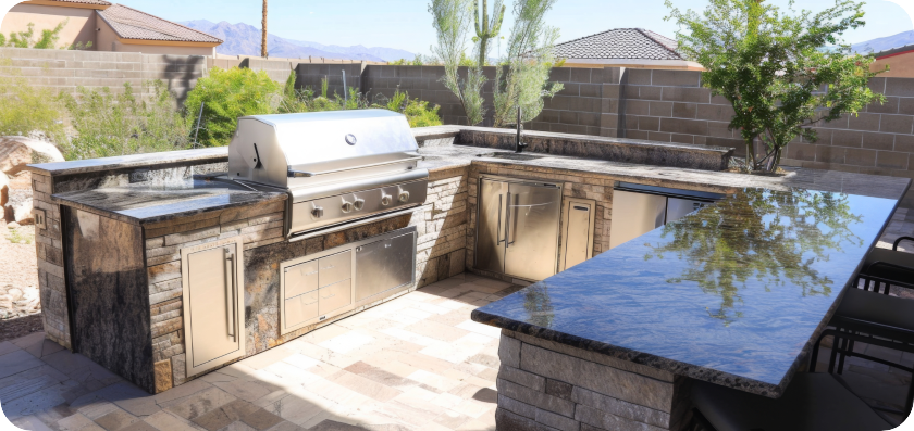 outdoor kitchen installation services in gainesville