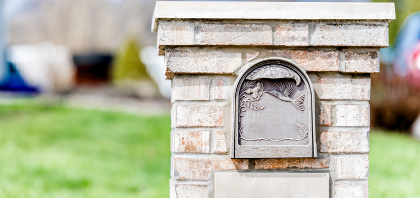 Swaffords Stone Mailbox Installation