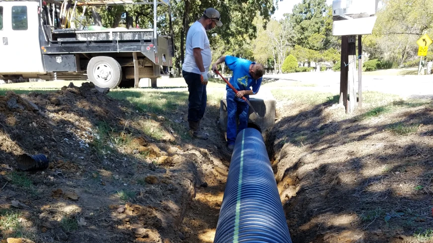french drain installation in gainesville tx